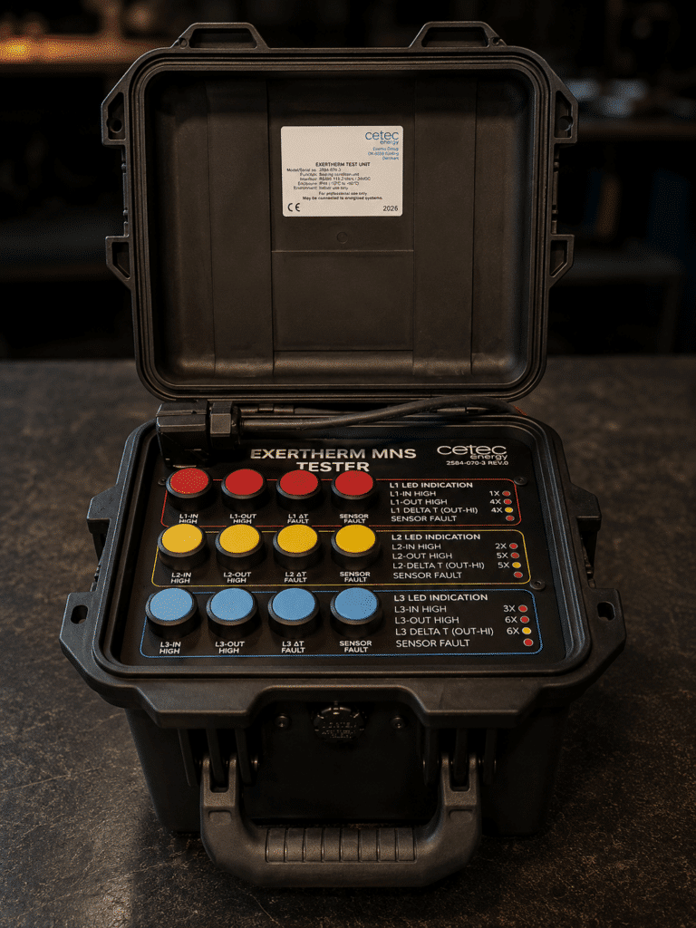 Exertherm MNS Tester for simulating temperature faults and verifying monitoring functions 3